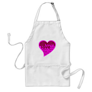 Kärlek Heart apron Förkläde