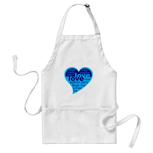 Kärlek Heart apron Förkläde (Framsidan)