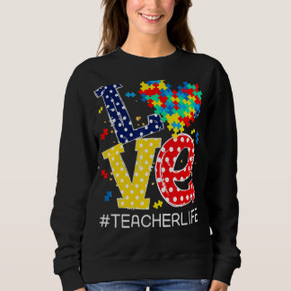Kärlek Heart Autism Awareness Month Puzzle Biet Te T Shirt