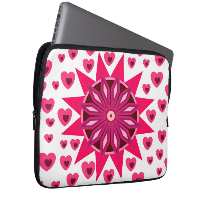 KÄRLEK HEART BOYFRIEND GIRLFRIEND MAKE WIFE LAPTO LAPTOP FODRAL (Framsidan Höger)