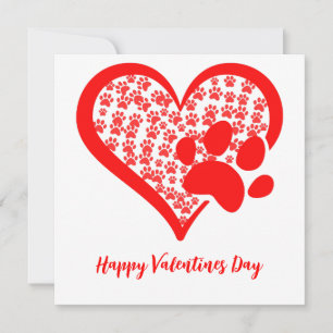 Kärlek Heart Cat Hund Tassar, Pet Valentines day G Inbjudningar