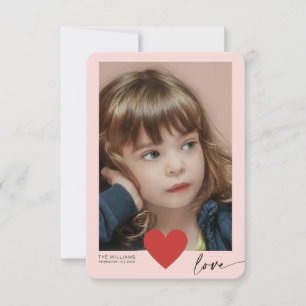 Kärlek Heart Classroom Photo Valentines day Card Tack Kort