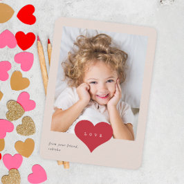 Kärlek Heart Classroom Photo Valentines day Tack Kort