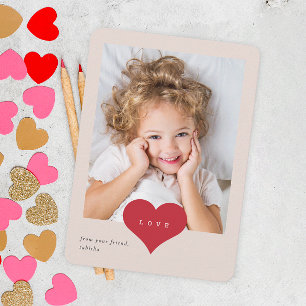 Kärlek Heart Classroom Photo Valentines day Tack Kort