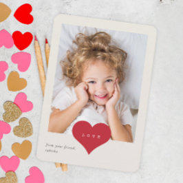 Kärlek Heart Classroom Photo Valentines day Tack Kort