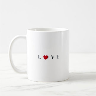 Kärlek Heart Coffee Mugg