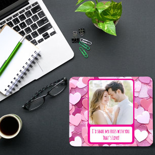 Kärlek Heart Confetti  mina pälsar Musmatta