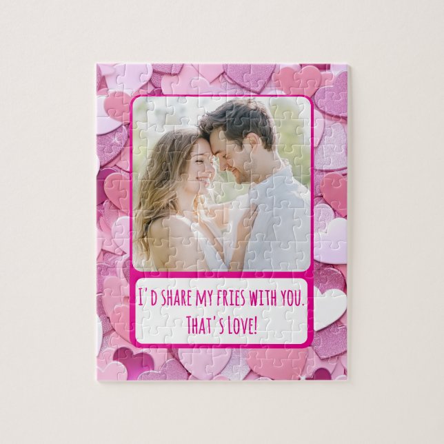 Kärlek Heart Confetti  mina pälsar Pussel (Vertikal)