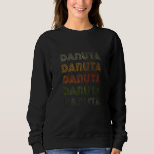 Kärlek Heart Danuta Tee Grungevintage Stil Black D