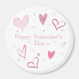 Kärlek Heart Doodle Fridge Magnet