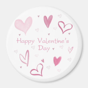 Kärlek Heart Doodle Fridge Magnet