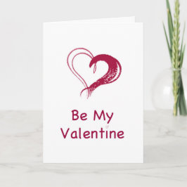 Kärlek Heart Doodle Valentine Day Card Helgkort