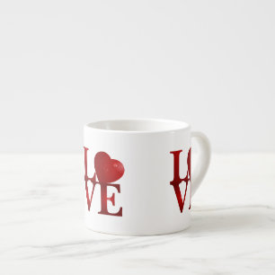 Kärlek Heart Espressomugg