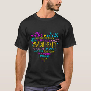 Kärlek Heart- fenomen Ökad medvetenhet om psykisk T Shirt