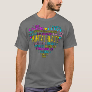 Kärlek Heart- fenomen Ökad medvetenhet om psykisk  T Shirt