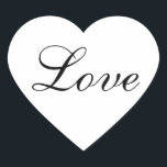 Kärlek Heart-formmärke för bröllopsförmån Hjärtformat Klistermärke<br><div class="desc">Enkelt anpassat kuvertförsegling för bröllopsinbjudan och bröllopsmärke. Du kan använda den som den är eller ändra texten,  färg,  teckensnittet eller storleka för att matcha bröllop-skrivbordet i färger. Du kan också ändra hjärtats bakgrund från vit till valfri annan färg.</div>