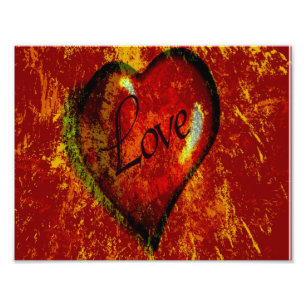 Kärlek Heart Fototryck