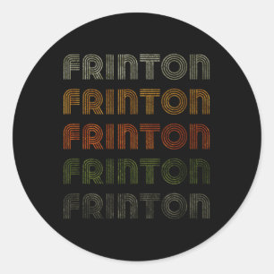 Kärlek Heart Frinton Tee Grunge Vintage Stil Black Runt Klistermärke
