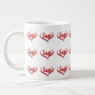 Kärlek Heart Giant Coffee Mugg Jumbo Mugg