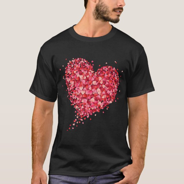 Kärlek Heart-grafik Alla hjärtans dag: kvinnor fli T Shirt (Framsida)