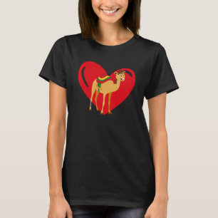 Kärlek Heart Graphic Valentine Day Camels Boys Kid T Shirt
