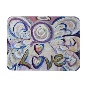 Kärlek Heart Guardian Angel Ord Magnet