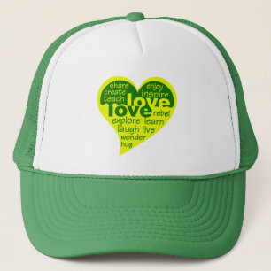 Kärlek Heart hat Truckerkeps