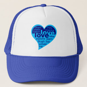 Kärlek Heart hat Truckerkeps