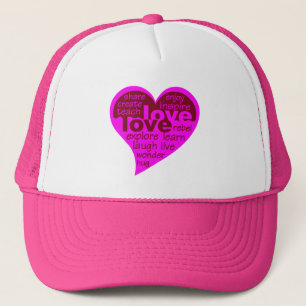 Kärlek Heart hat Truckerkeps