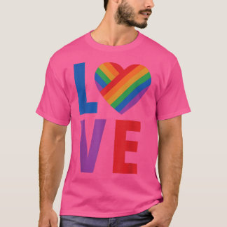 Kärlek Heart HGBT-Pridet  T Shirt