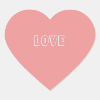 Kärlek Heart Hjärtformat Klistermärke