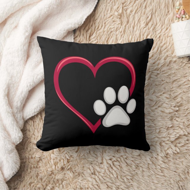 Kärlek Heart Hund Alla hjärtans dag i Hund älskare Kudde (Filt)