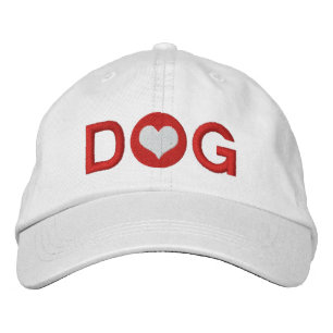Kärlek Heart Hund Broderad Keps