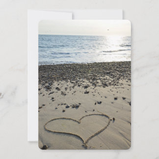 Kärlek Heart i Sand