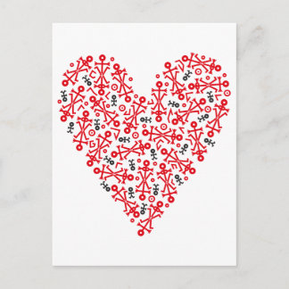 Kärlek Heart Icon 2012 Art. Vykort