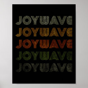 Kärlek Heart Joywave Tee Grunge Vintage Stil Black Poster