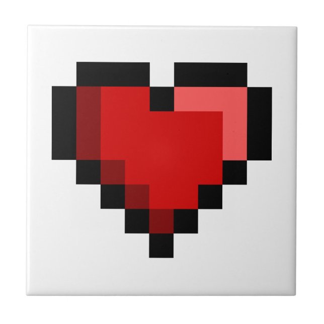 Kärlek Heart Kakelplatta (Framsidan)