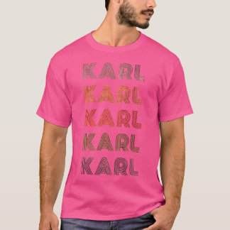 Kärlek Heart Karl GrungeBlack Karl T Shirt