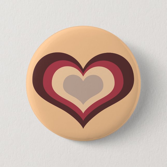 Kärlek Heart Knapp (Framsida)