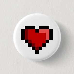 Kärlek Heart Knapp