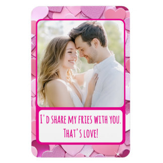 Kärlek Heart-konfetti  mina färjor flexibla Magnet