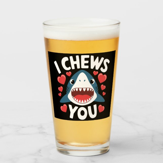 Kärlek Heart Leopard Cute Valentine Day Glaskopp (Framsida fylld)