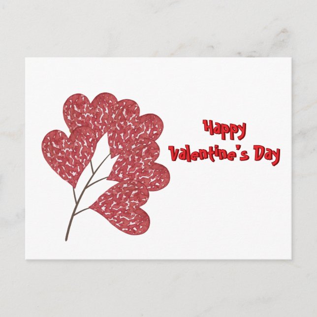 Kärlek Heart Löv Helg Vykort (Framsida)