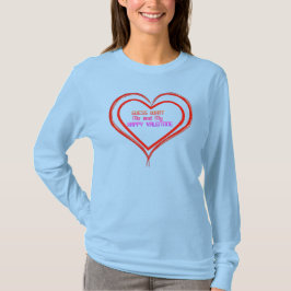 Kärlek Heart LYCKLIG Valentine's DAY T Shirt