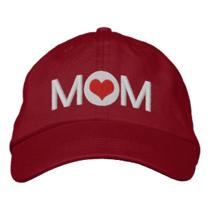 Kärlek Heart Mamma Broderad Keps
