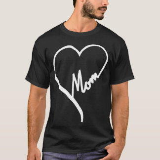 Kärlek Heart Mamma T Shirt