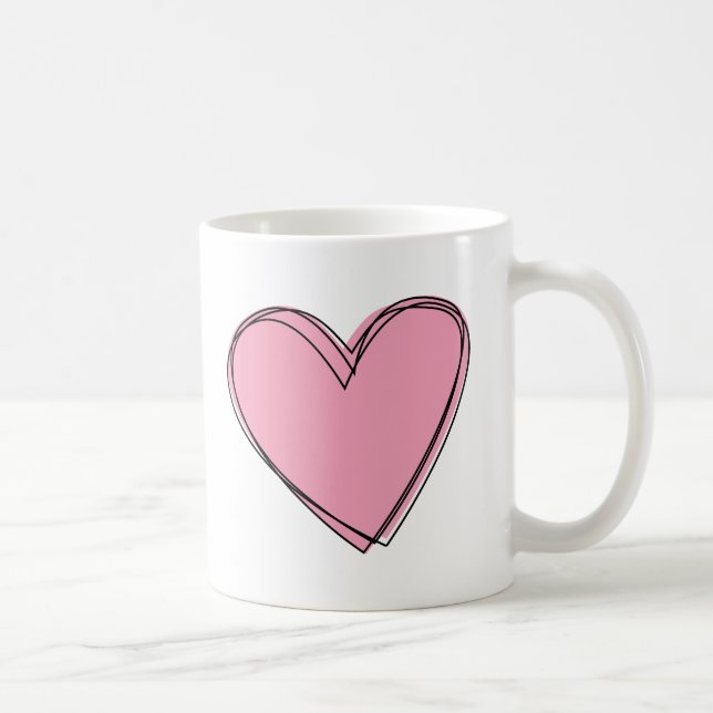 Kärlek Heart Mugg (Höger)
