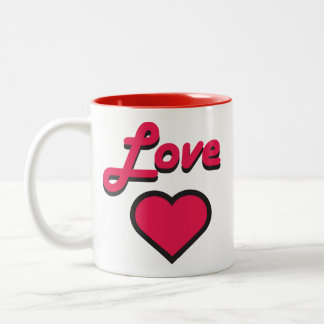 Kärlek Heart Mugg