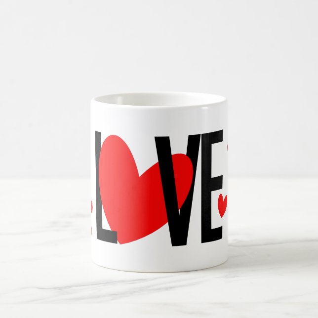 Kärlek Heart Mugg (Center)