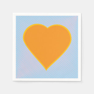Kärlek Heart Napkins Pappersservett
